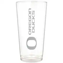 Great American Products - Oregon Ducks Etched 16oz. Vertical Rally Cry Pint Glass - Multicolor