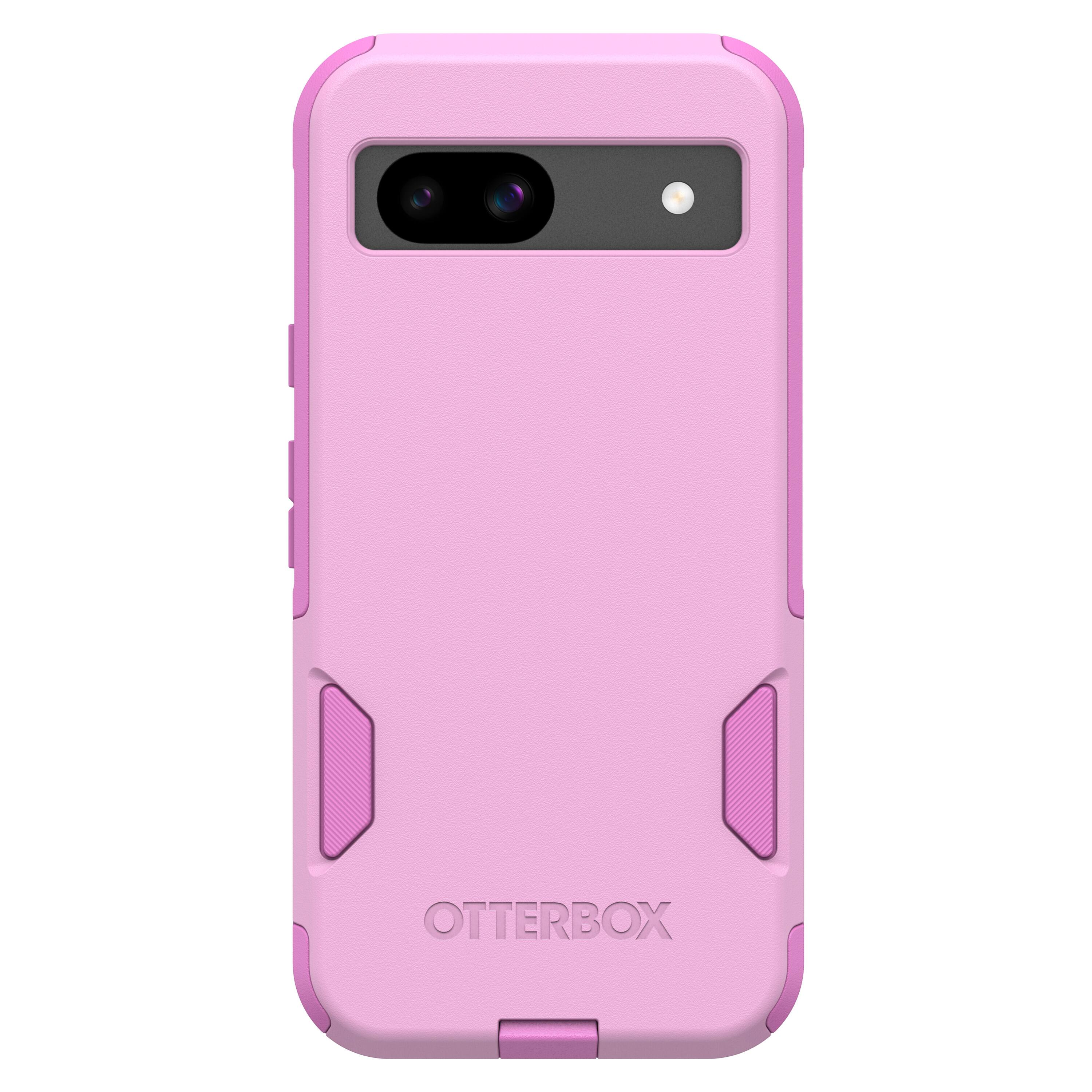 Angle. OtterBox - Commuter Series Slim Hard Shell Case for Google Pixel 8a - Run Wildflower.