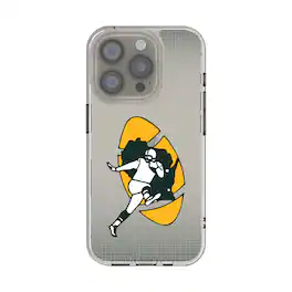 Keyscaper - NFL - Green Bay Packers Linen Logo iPhone Clear Case - 14 - Multicolor