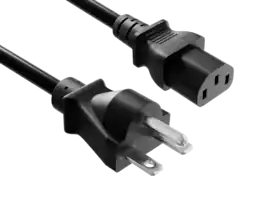 Cable Leader - NEMA 6-15P to IEC C13 Power Cord, Heavy Duty 14 AWG 15A 250V for 208V/240V Server, UPS, PDU, Workstation - Black