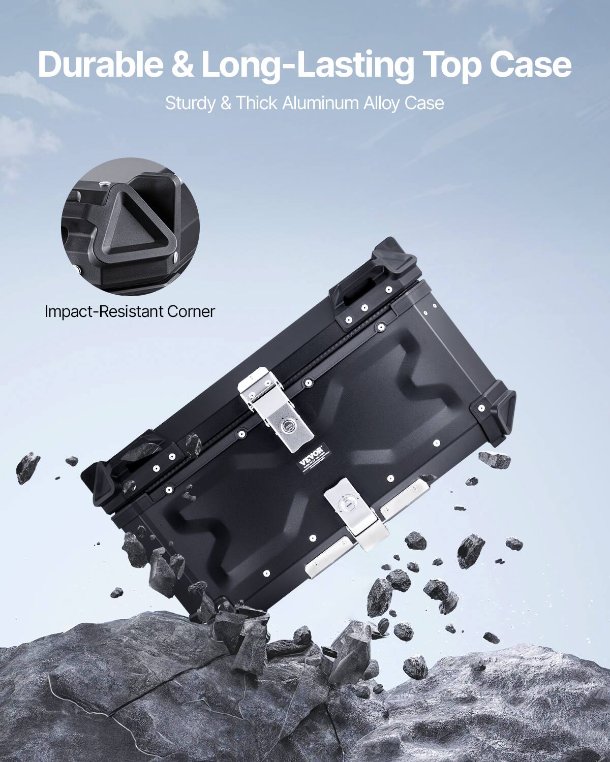 Durable & Long-Lasting Top Case  
Sturdy & Thick Aluminum Alloy Case  
Impact-Resistant Corner