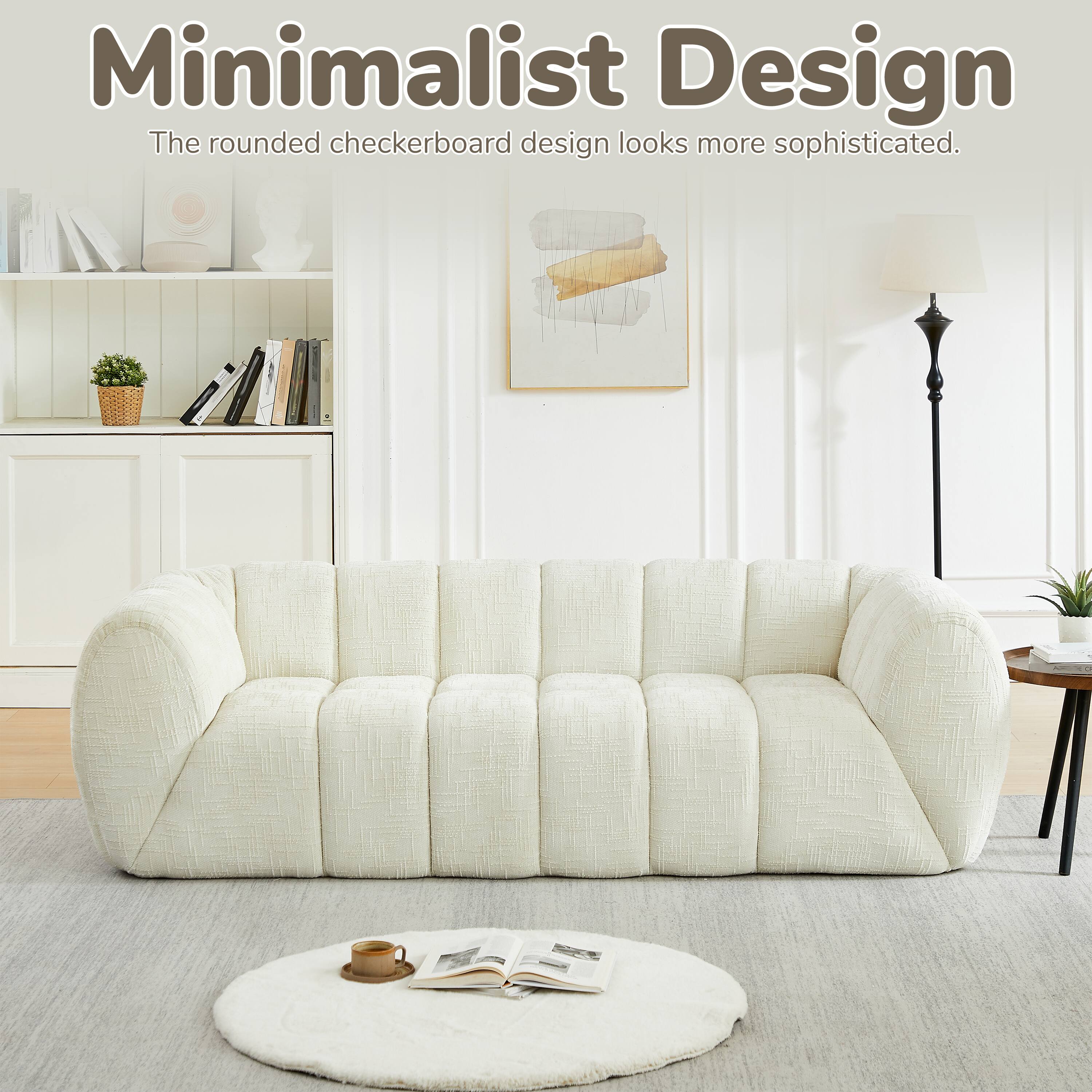 Minimalist Design  
The rounded checkerboard design looks more sophisticated.