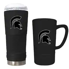 Great American Products - Michigan State Spartans 24oz. Stealth Draft Tumbler and 15oz. Stealth Jump Mug Set - Multicolor