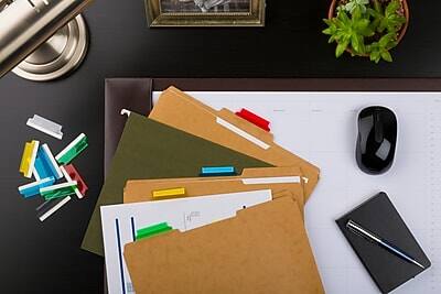 Alt View 3. Avery - Self-Adhesive Index Tabs with Printable Inserts, 2" Assorted Tabs, 25/Pack - Assorted.