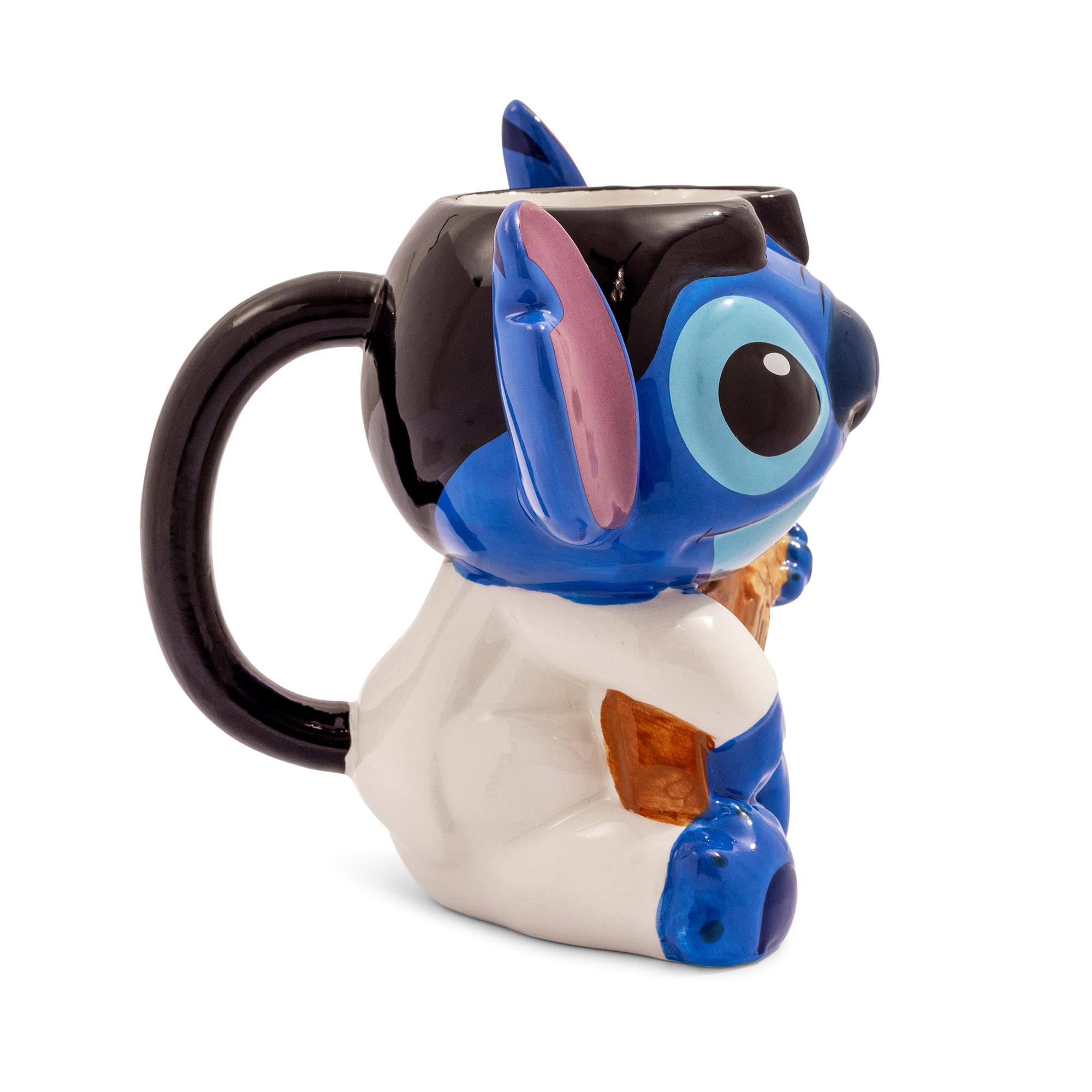 Alt View 10. Silver Buffalo - Disney Lilo & Stitch Elvis 20-Ounce Sculpted Ceramic Mug - Multi-Colored.