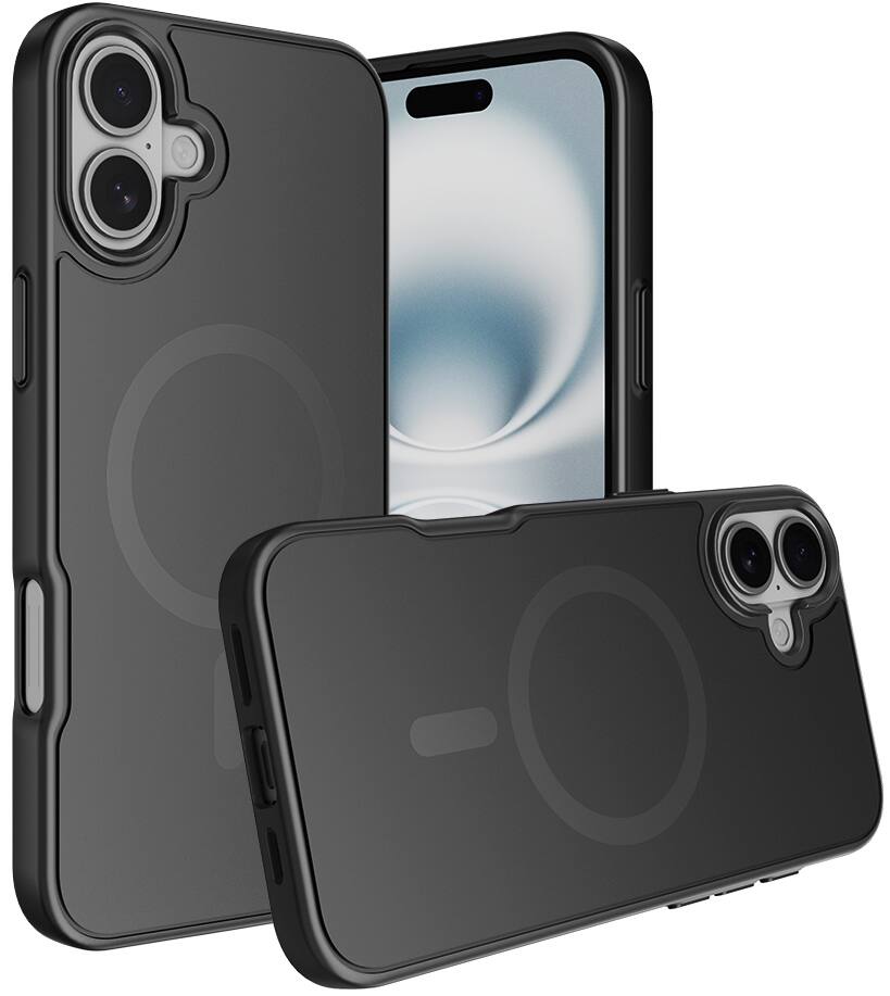 Alt View 2. Nakedcellphone - Case for iPhone 16 Phone - Compatible with MagSafe - Black.