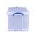 Alt View 4. Really Useful Box - Really Useful Box 84L Storage Container w/Snap Lid & Clip Lock Handle, Clear - Clear.