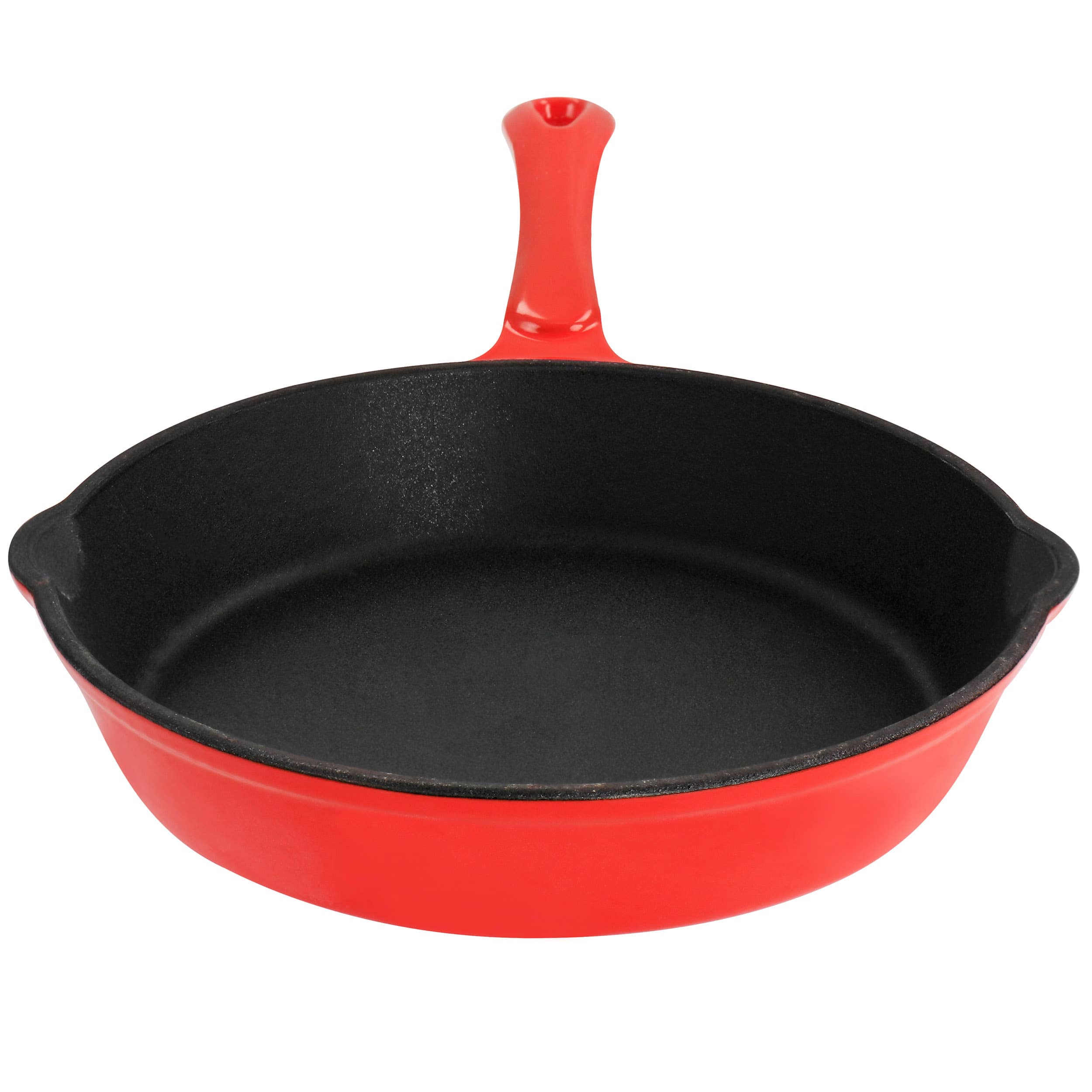 MegaChef - Enameled Round 8 Inch PreSeasoned Cast Iron Frying Pan - Thumbnail 2