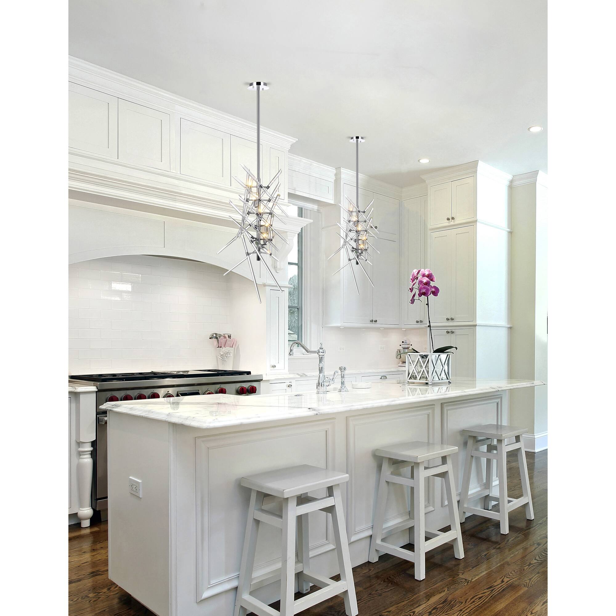 Alt View 2. CWI Lighting - Icicle 5 Light Mini Chandelier With Chrome Finish - Chrome.