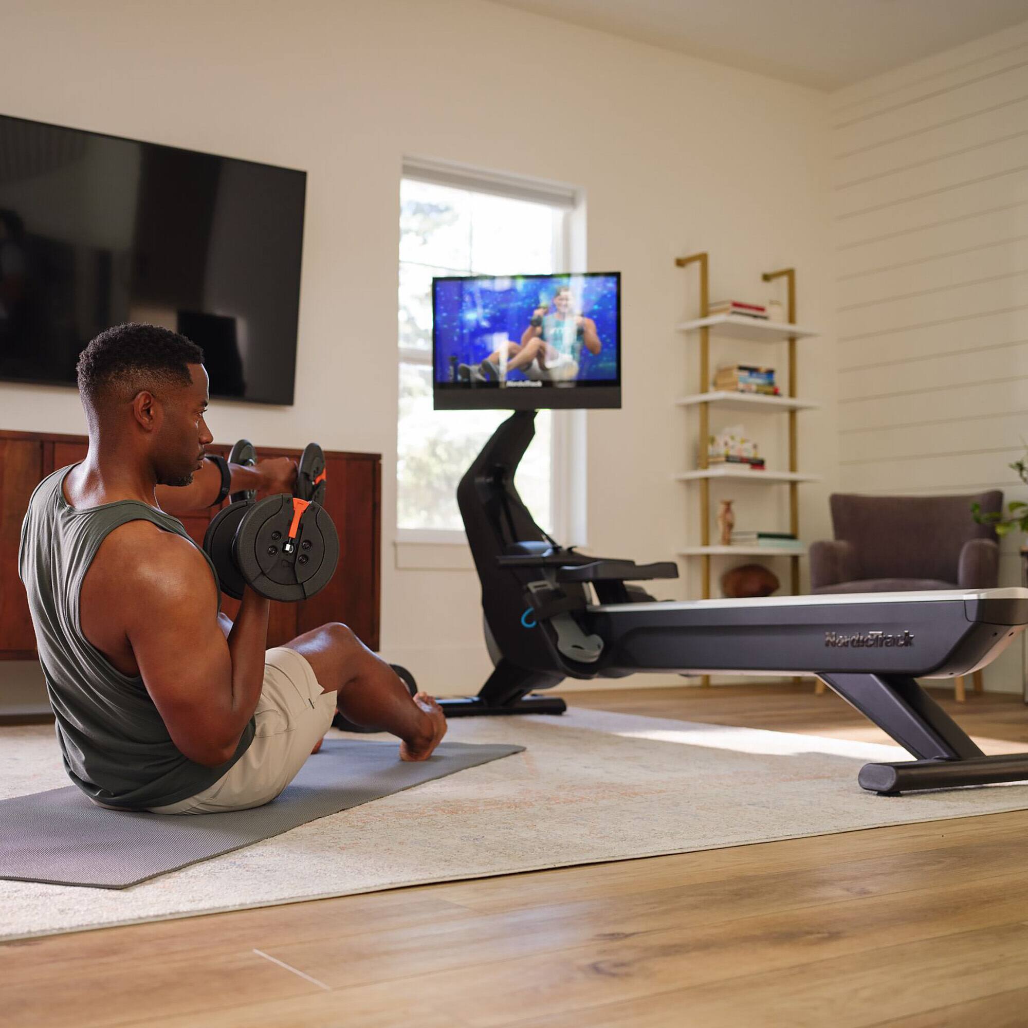 Alt View 6. NordicTrack - NordicTrack RW900 Rower for Interactive, Full-Body Workouts - Black.