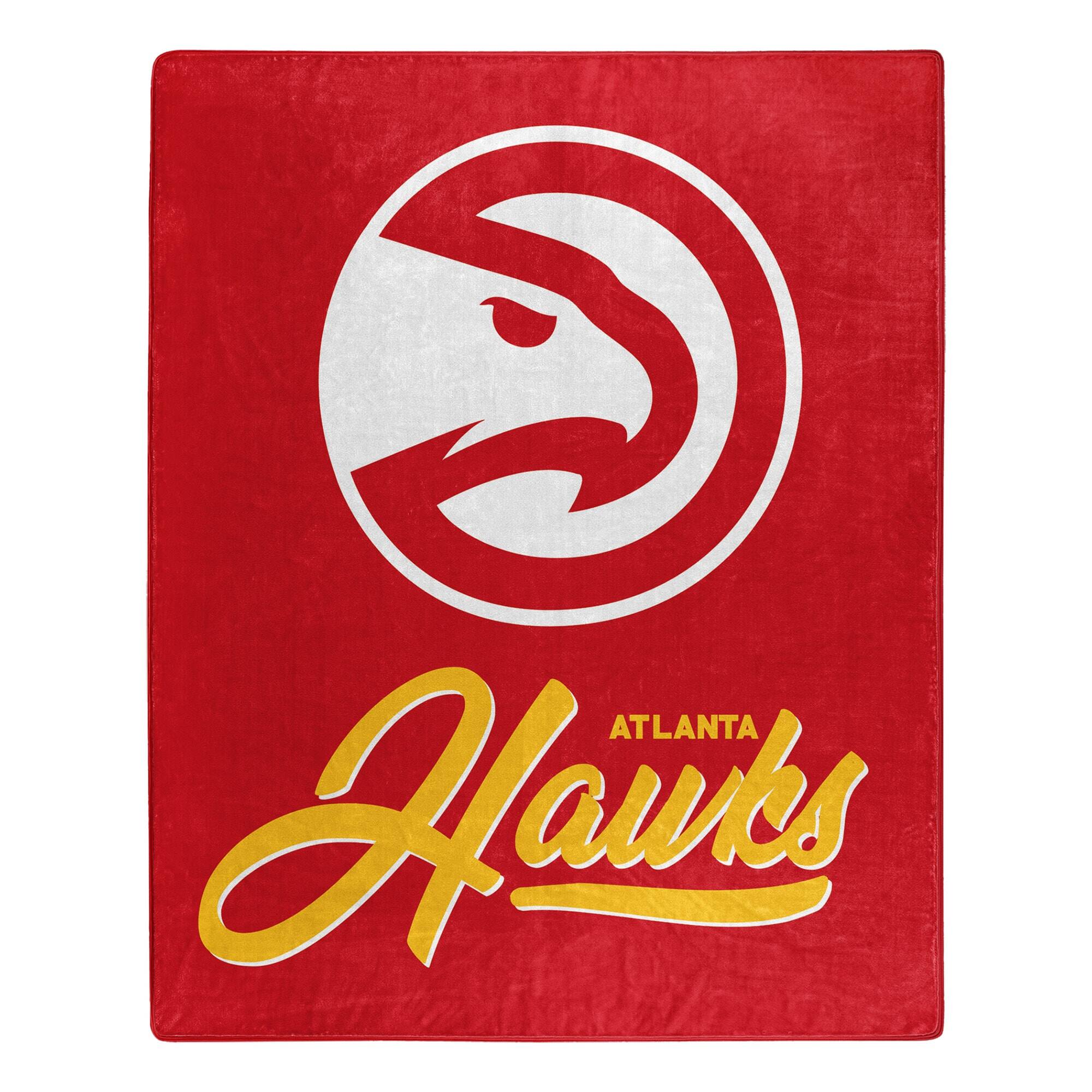 Northwest - Atlanta Hawks 50" x 60" Signature Raschel Plush Throw Blanket - Multicolor