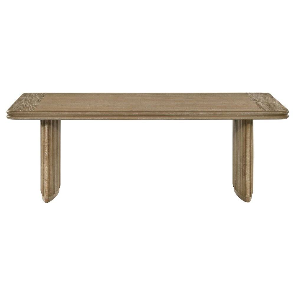 Angle. Coaster Co. of America - Adina Rectangular Wood Coffee Table Distressed Light Brown - Distressed Light Brown.