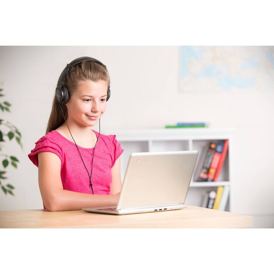 Alt View 3. Kensington - Kensington Classic USB-A Headphone - Stereo - USB Type A - Wired - Over-the-head - Binaural - Circumaural - 6 ft Cable - Unknown.