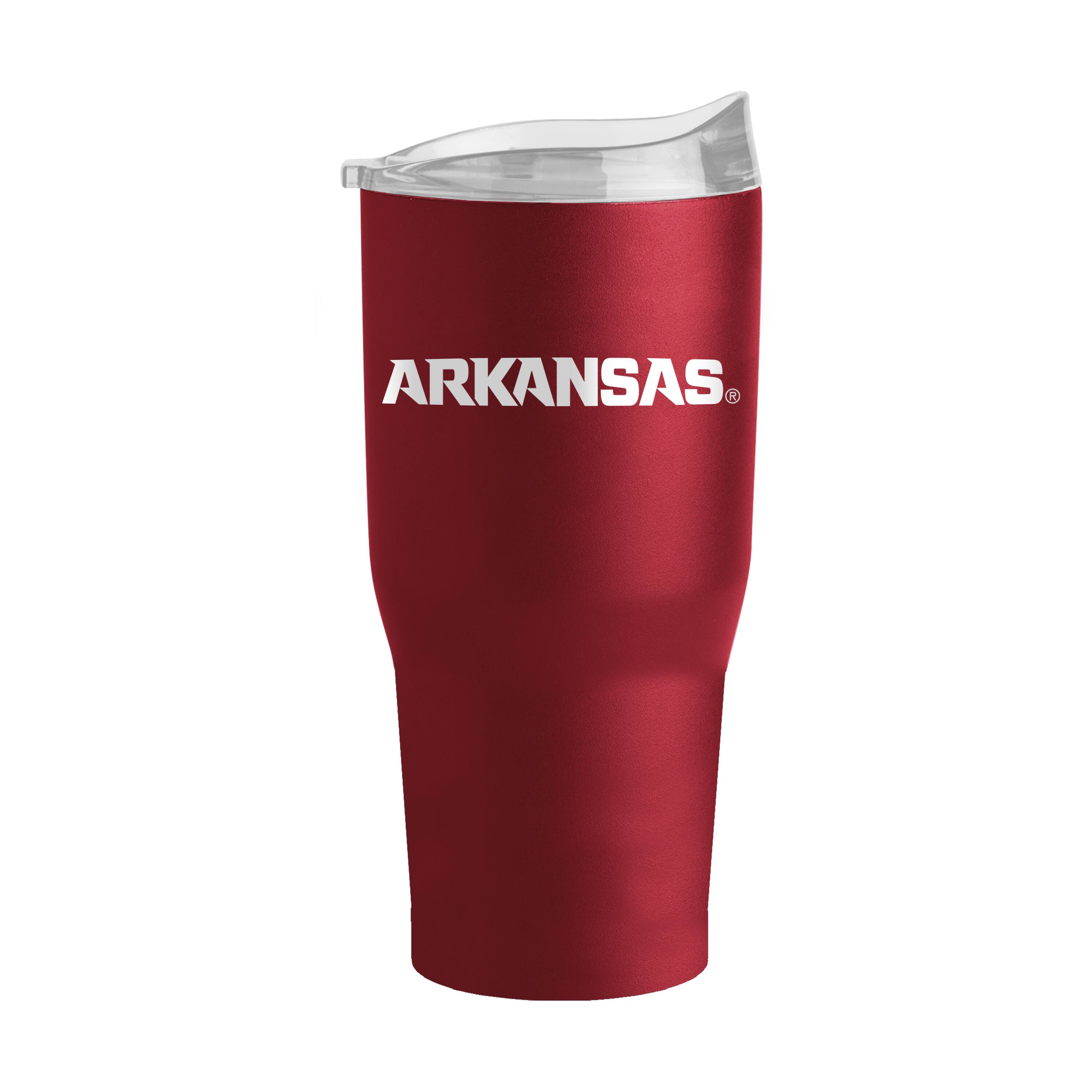 Alt View 1. Logo Brands - Arkansas Razorbacks 30oz. Flipside Powder Coat Tumbler - Multicolor.
