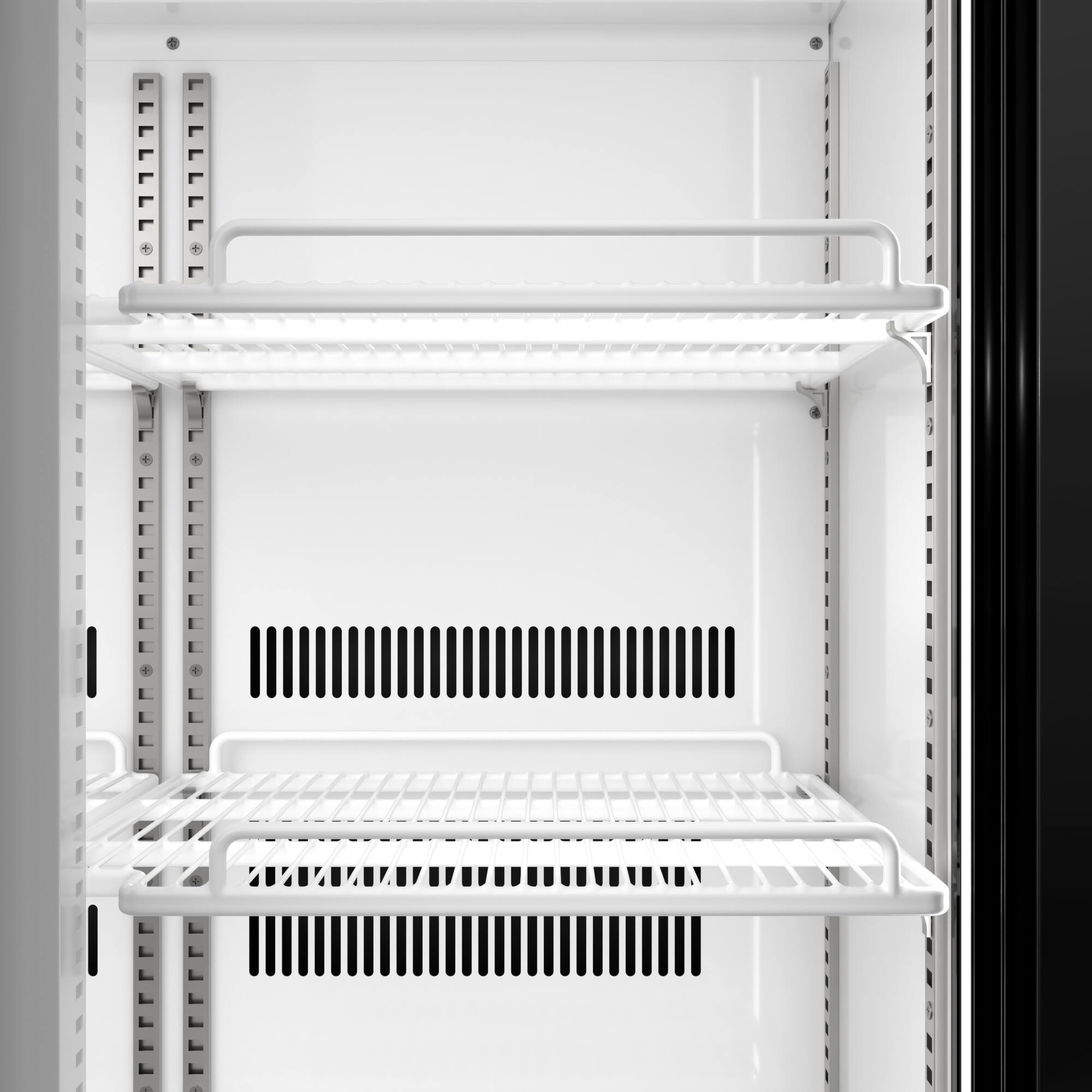 Alt View 3. Koolmore - 35 In. 10 Cu. Ft. Low Height - Aisle End Retail Display Merchandiser Refrigerator in Black For SuperMarket, Deli - Black.