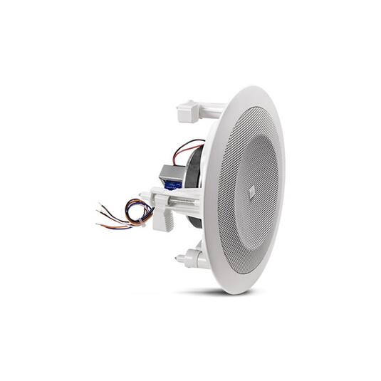 Left. JBL - JBL 8124 | 4-inch, Full-range, In-Ceiling Loudspeaker - White.