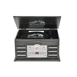 Victor - Roxbury 8-in-1 Turntable Music Center with AudioStream™