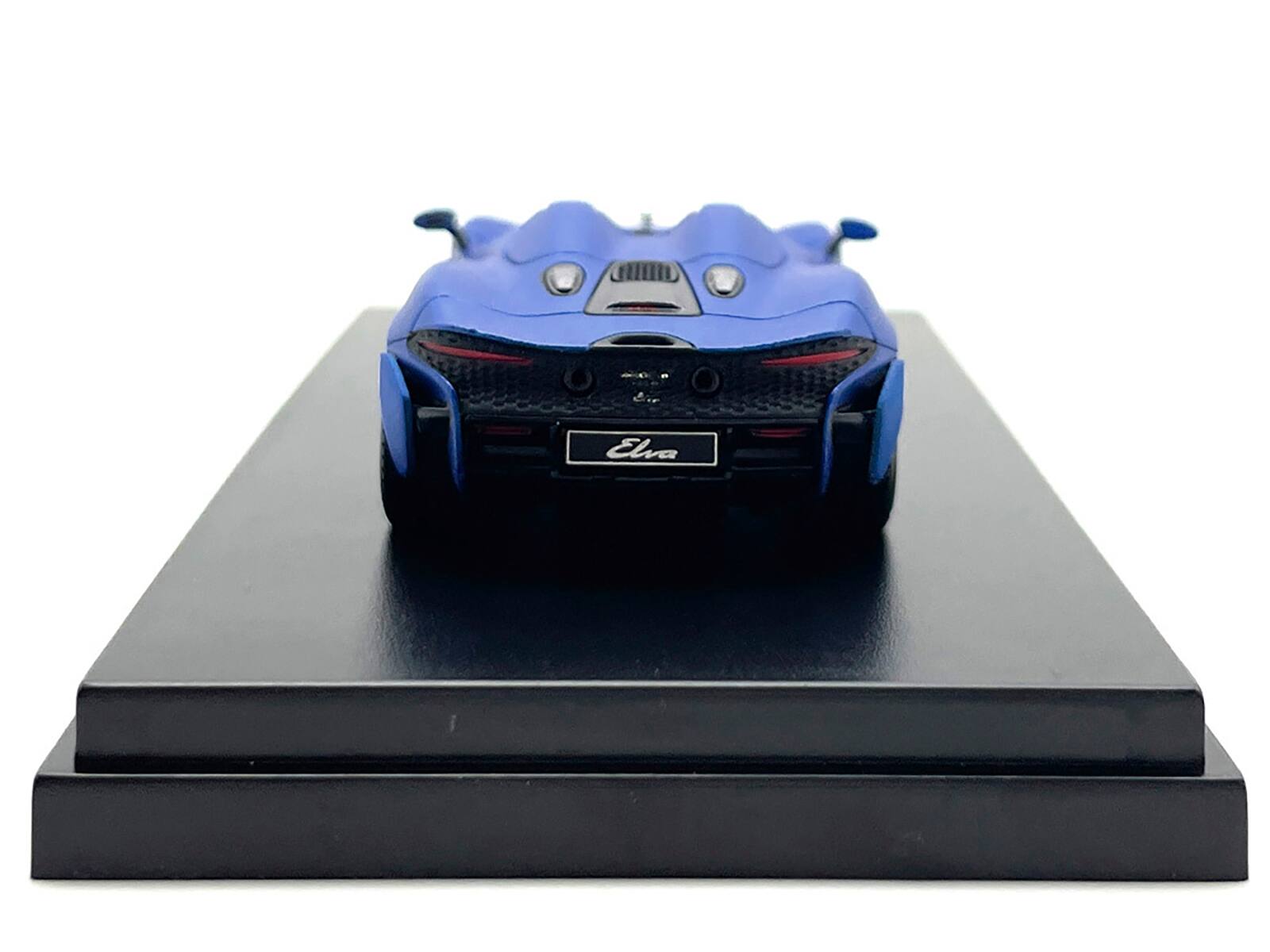 Angle. LCD Models - McLaren Elva Convertible Matt Blue Metallic 1/64 Diecast Model Car by LCD Models - Matt Blue Metallic.