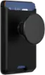 Left. PopSockets - MagSafe Softgoods PopWallet+ Cell Phone Wallet & Grip, with Adapter Ring - Black.