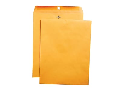 Alt View 2. Staples - Clasp & Moistenable Glue Kraft Catalog Envelopes, 10"L x 15"H, 100/Box - Brown.