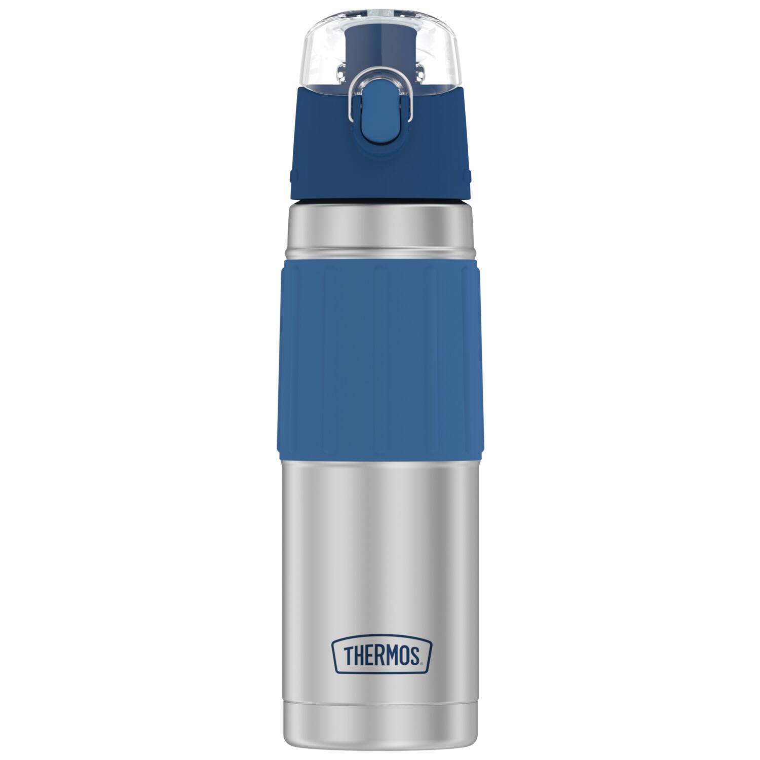 Front. Thermos - 18-Ounce Vacuum-Insulated Stainless Steel Hydration Bottle - Slate Blue.