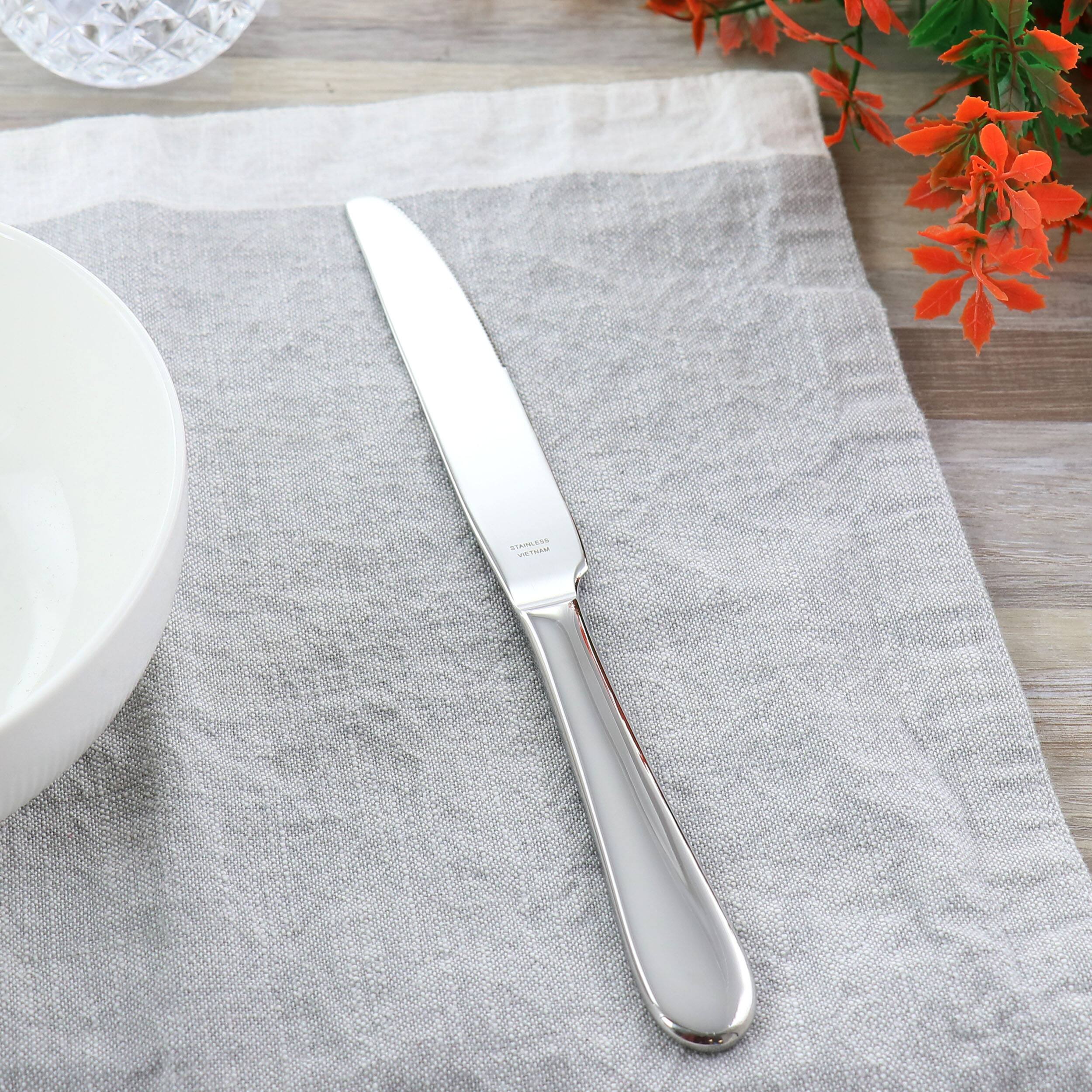 Alt View 3. Martha Stewart - Martha Stewart Everyday 8 Piece Stainless Steel Dinner Knife Set - Silver.