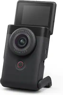 Canon - PowerShot V10 Vlog Camera, Black (International Version) - Silver