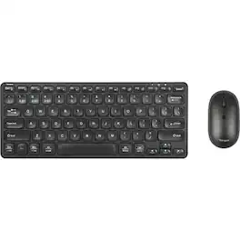 Targus - Keyboard & Mouse - Wireless Bluetooth 5.1 Keyboard - Wireless Bluetooth Mouse - Symmetrical - AAA - Black