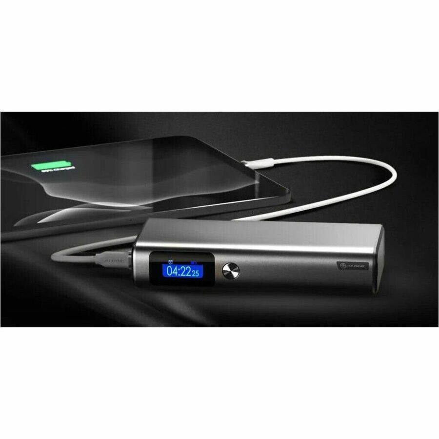 Alt View 1. Alogic - Alogic 20,000mAh power bank with 130W output, USB-C and USB-A ports fast charging laptops, smartphones, and tablets iPad.