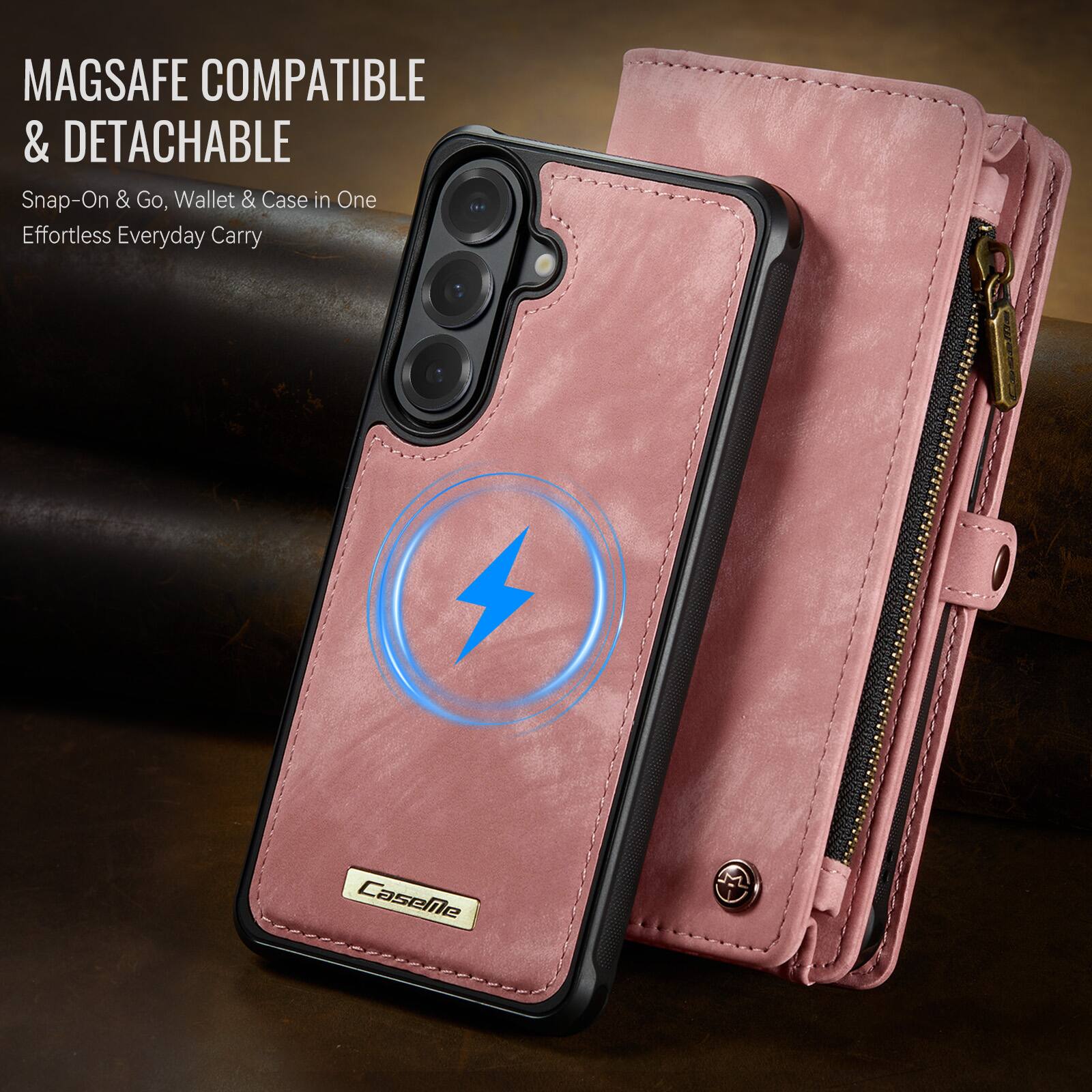 MAGSAFE COMPATIBLE & DETACHABLE  
Snap-On & Go, Wallet & Case in One  
Effortless Everyday Carry