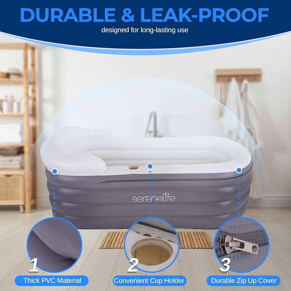 DURABLE & LEAK-PROOF  
designed for long-lasting use

1. Thick PVC Material  
2. Convenient Cup Holder  
3. Durable Zip Up Cover