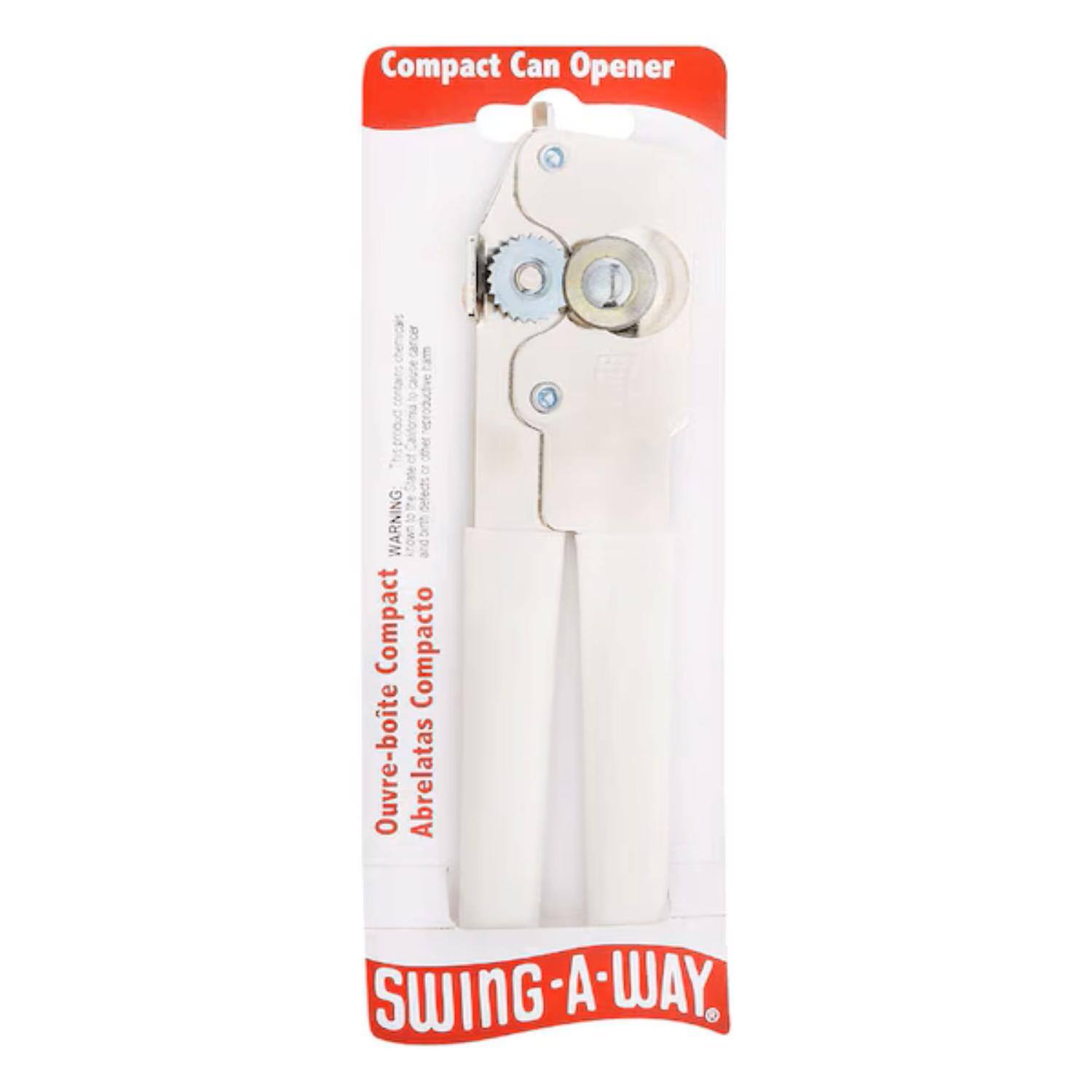 Compact Can Opener  
WARNING Compact Compacto Ouvre-bote Abrelatas SWING-A-WAY