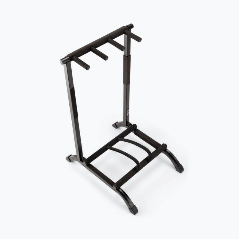 Alt View 9. On Stage Stands - On-Stage GS7361 Three-Space Foldable Multi-Guitar Rack (Storage and Display for 3 Acoustic, Electric, and Bass Guitars, - Black.