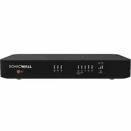SonicWall - TZ80 Network Security/Firewall Appliance - Intrusion Prevention - 4 Port - Gigabit Ethernet - 750 Mbit/s - Black