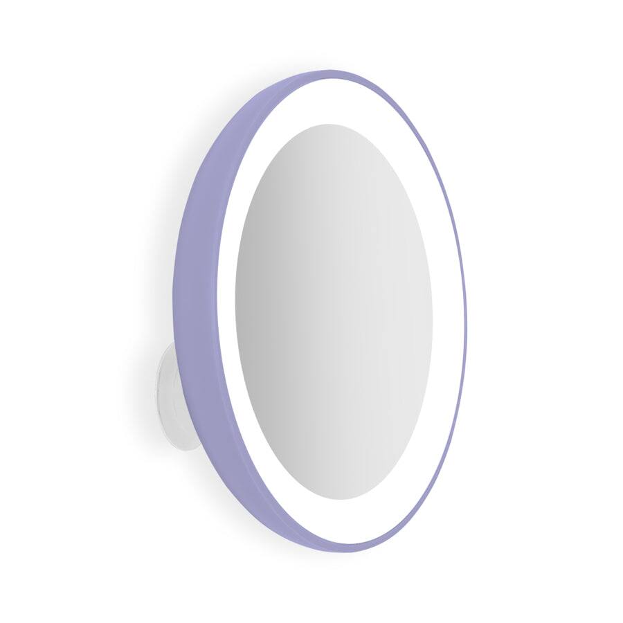 Zadro - LED Lighted Compact Mirror with 10X Magnification & Suction Cups - Lavender