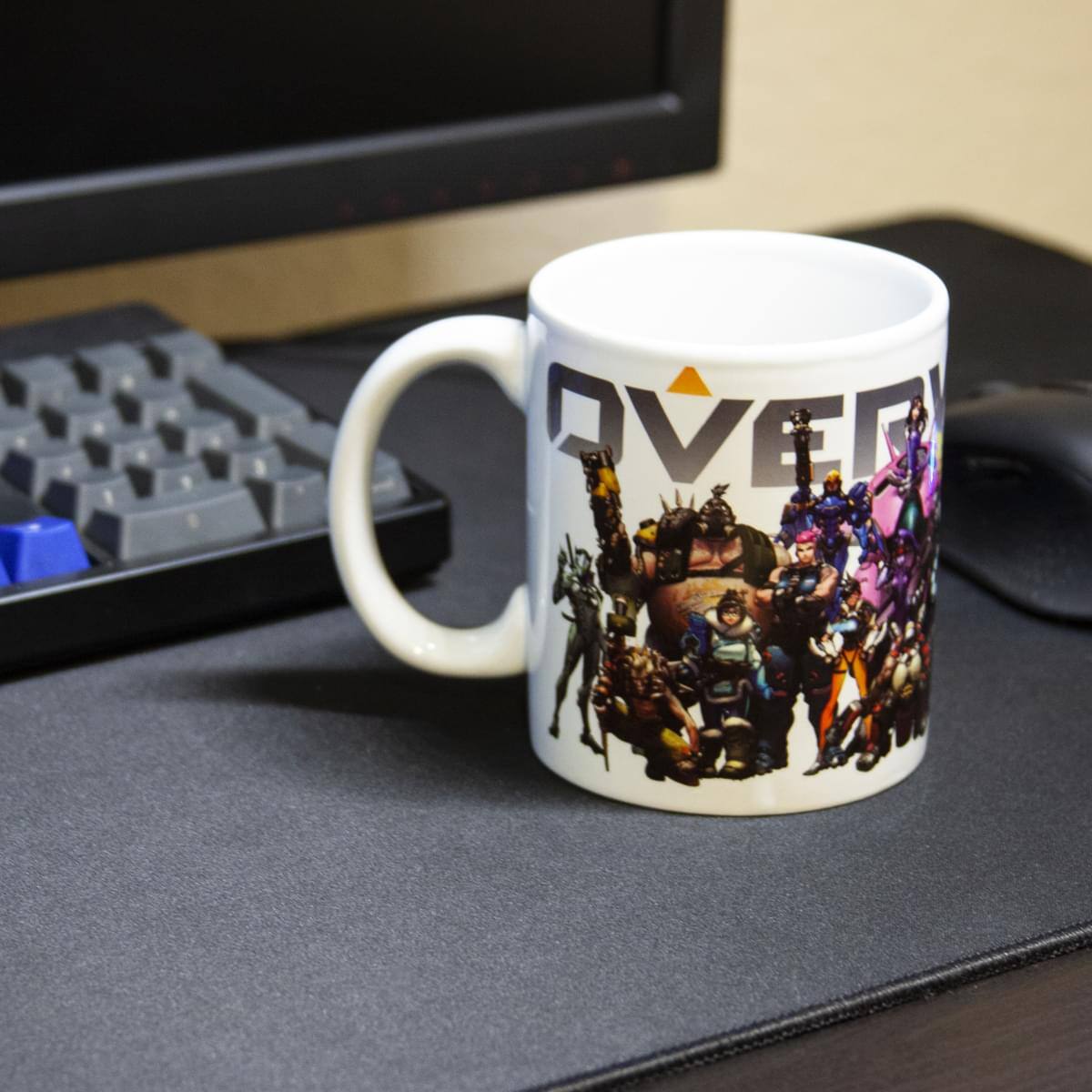 Alt View 4. Surreal Entertainment - Overwatch Mug | Overwatch Characters and Logo Mug | Collector’s Edition - White.