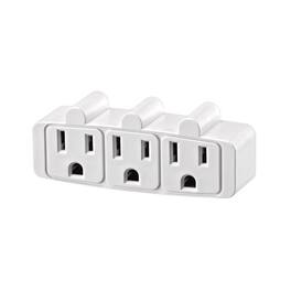 Leviton - Grounded 3 outlets Outlet Adapter 1 pk