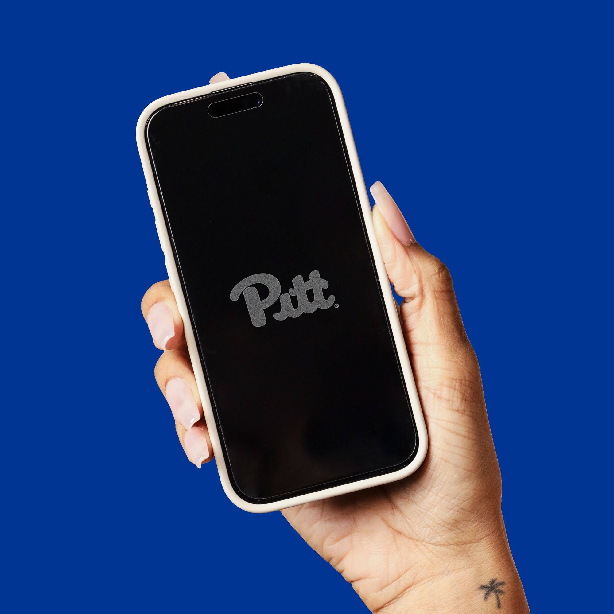 Alt View 3. Screen Skinz - Pitt Panthers iPhone Privacy Screen Protector - 17 Pro Max - Multicolor.