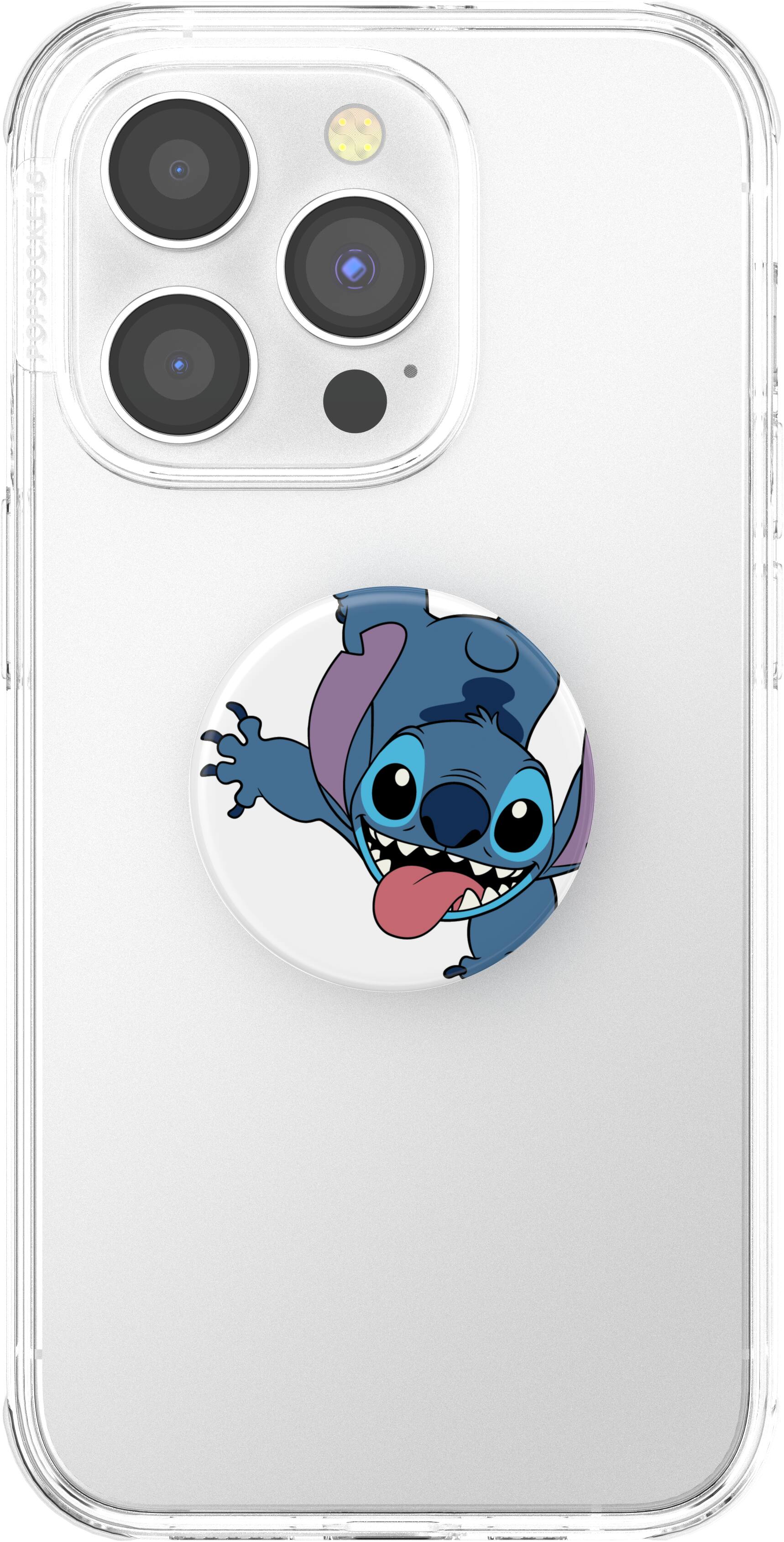 Left. PopSockets - Adhesive PopGrip Universal Grip & Stand for Cell Phones - Disney Crash Landing Stitch.