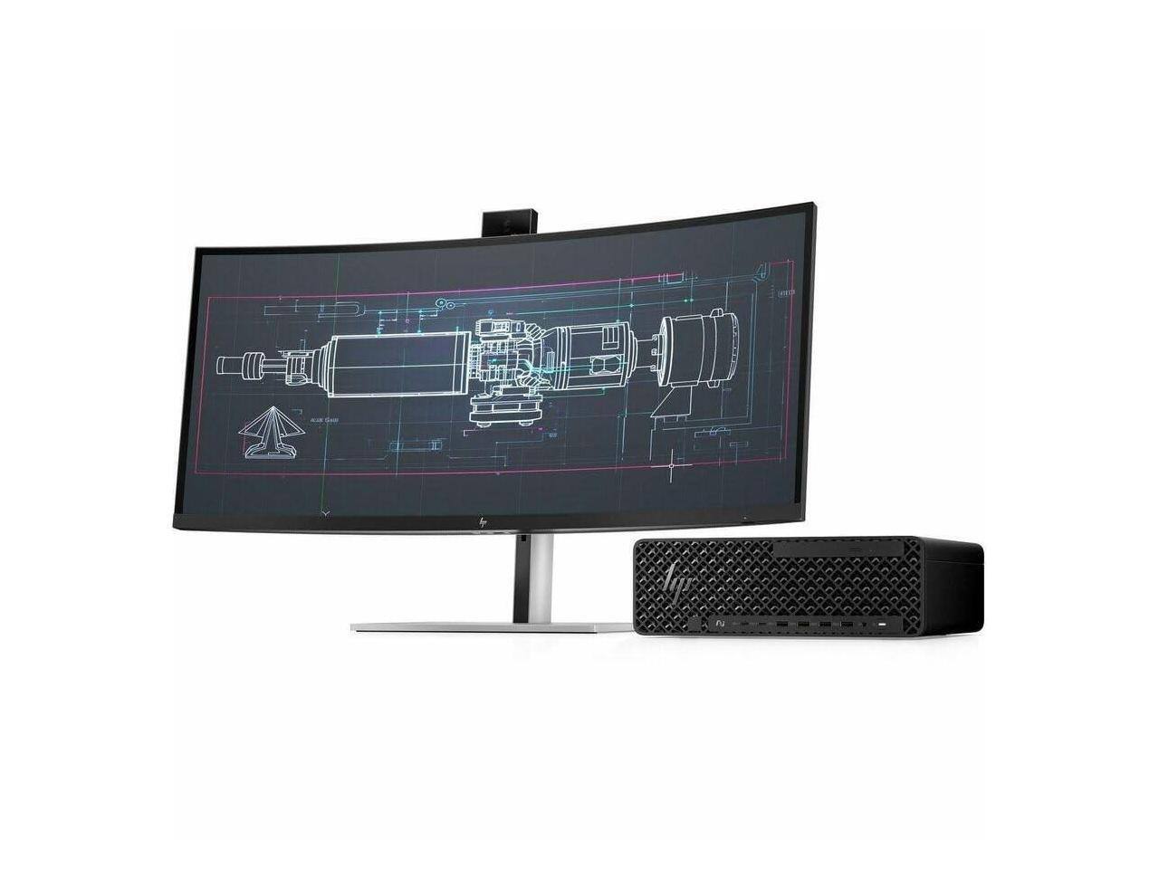 Alt View 1. HP - HP Z2 G1i Workstation Intel Core Ultra 9 285, 32 GB, 1 TB SSD, NVIDIA RTX A1000 8 GB, Windows 11 Pro - Black.