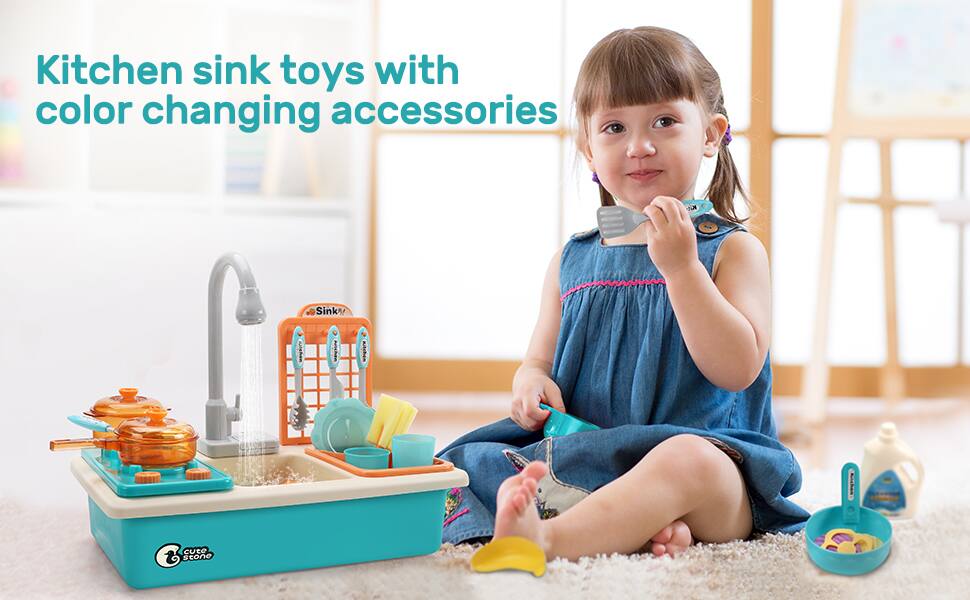 Kitchen sink toys with color changing accessories

Sinky
Kidea.

cute stone