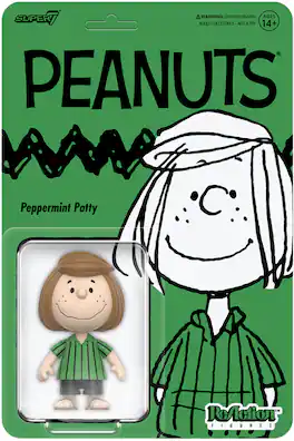 Super7 - Peanuts - ReAction Figures Wv9 - Peppermint Patty - COLLECTIBLES - Multicolor