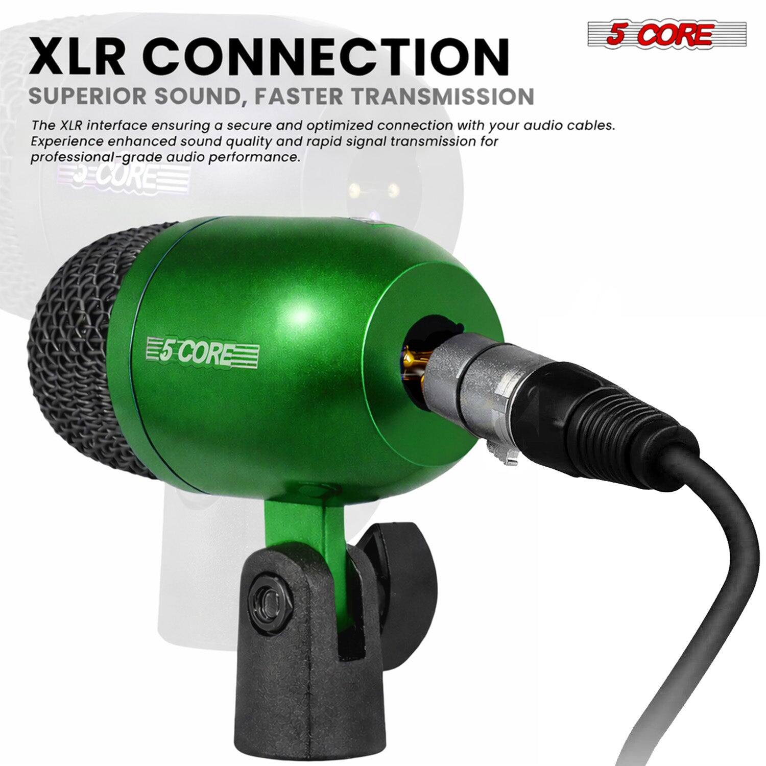 XLR CONNECTION  
SUPERIOR SOUND, FASTER TRANSMISSION  

The XLR interface ensuring a secure and optimized connection with your audio cables. Experience enhanced sound quality and rapid signal transmission for professional-grade audio performance.  

5 CORE