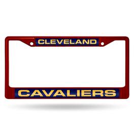 Rico Industries - Cleveland-Cavalier's Maroon Painted Metal Laser Cut License Plate Frame - Multi