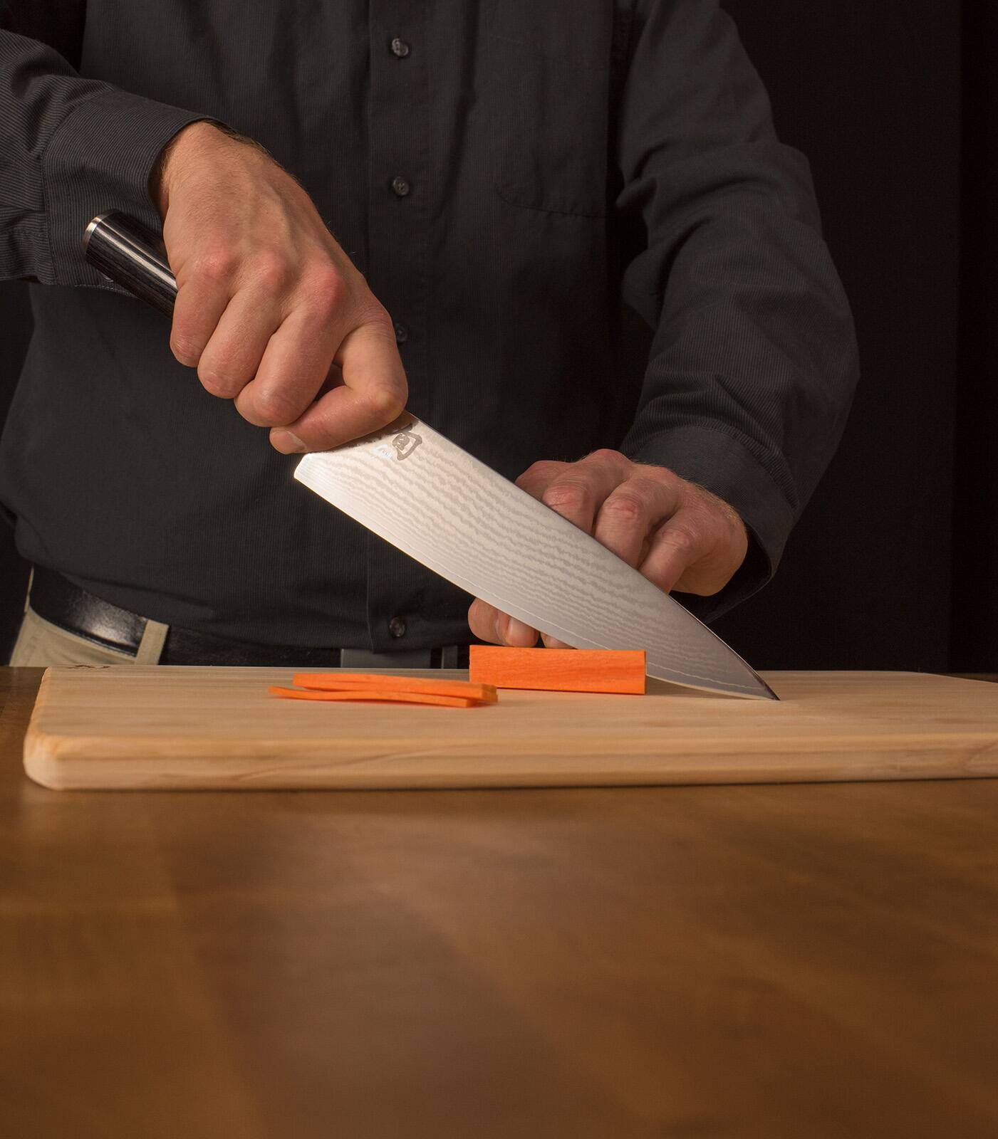 Alt View 4. Shun - Shun Classic 10" Chef's Knife - Black.