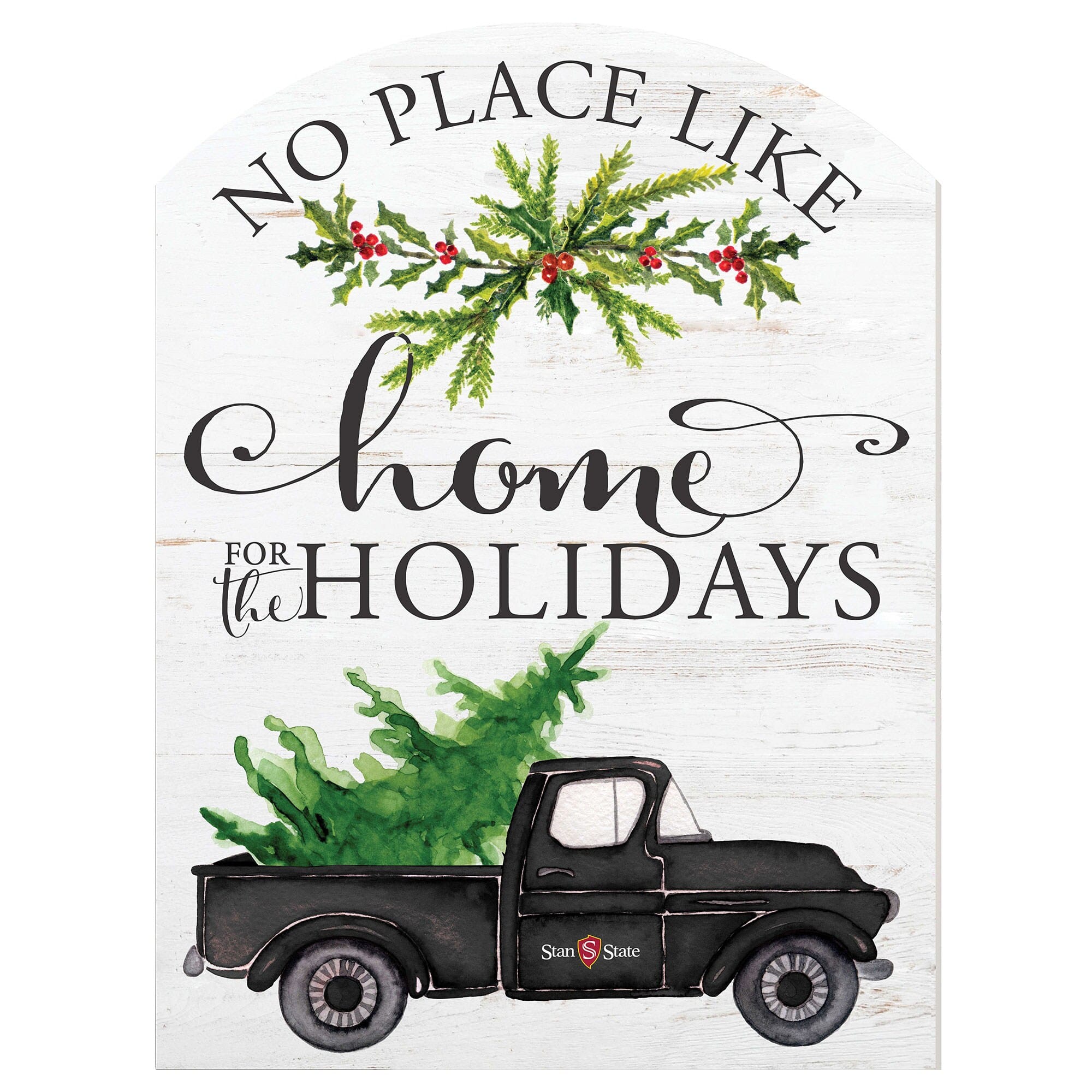 Jardine - Cal State Stanislaus Warriors 16'' x 22'' Holiday Marquee Sign - White