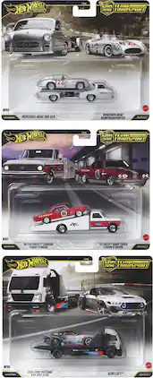 Mattel - Hot Wheels Premium Team Transport 4-Piece K Assortment - COLLECTIBLES - Multicolor