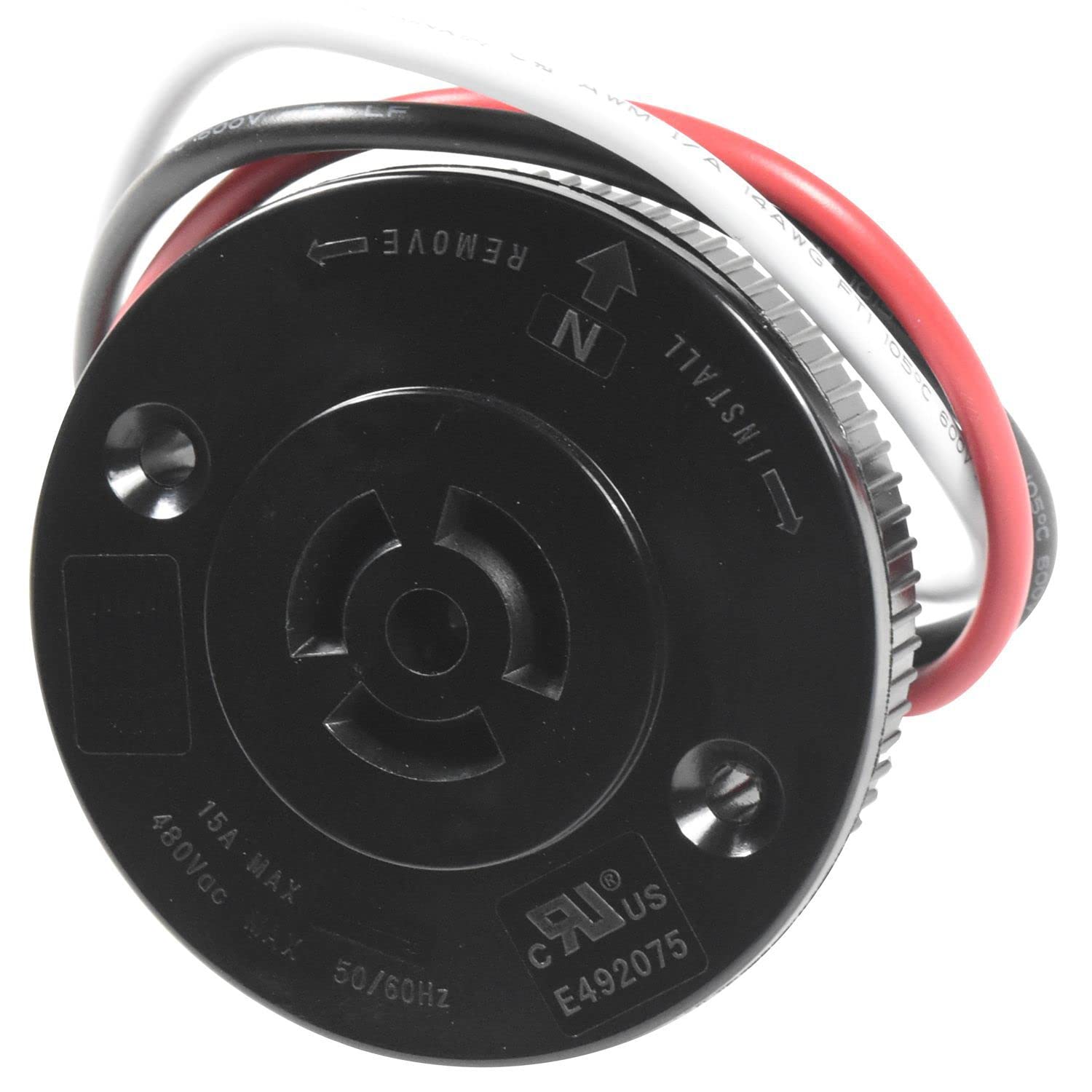 REMOVE 4ANG N INSTALL AANGPIOE PToSsE - 809 15A 480Vac 15A-MAX MAX US NAX LR. C E492075 50/60HZ SPC 6OD