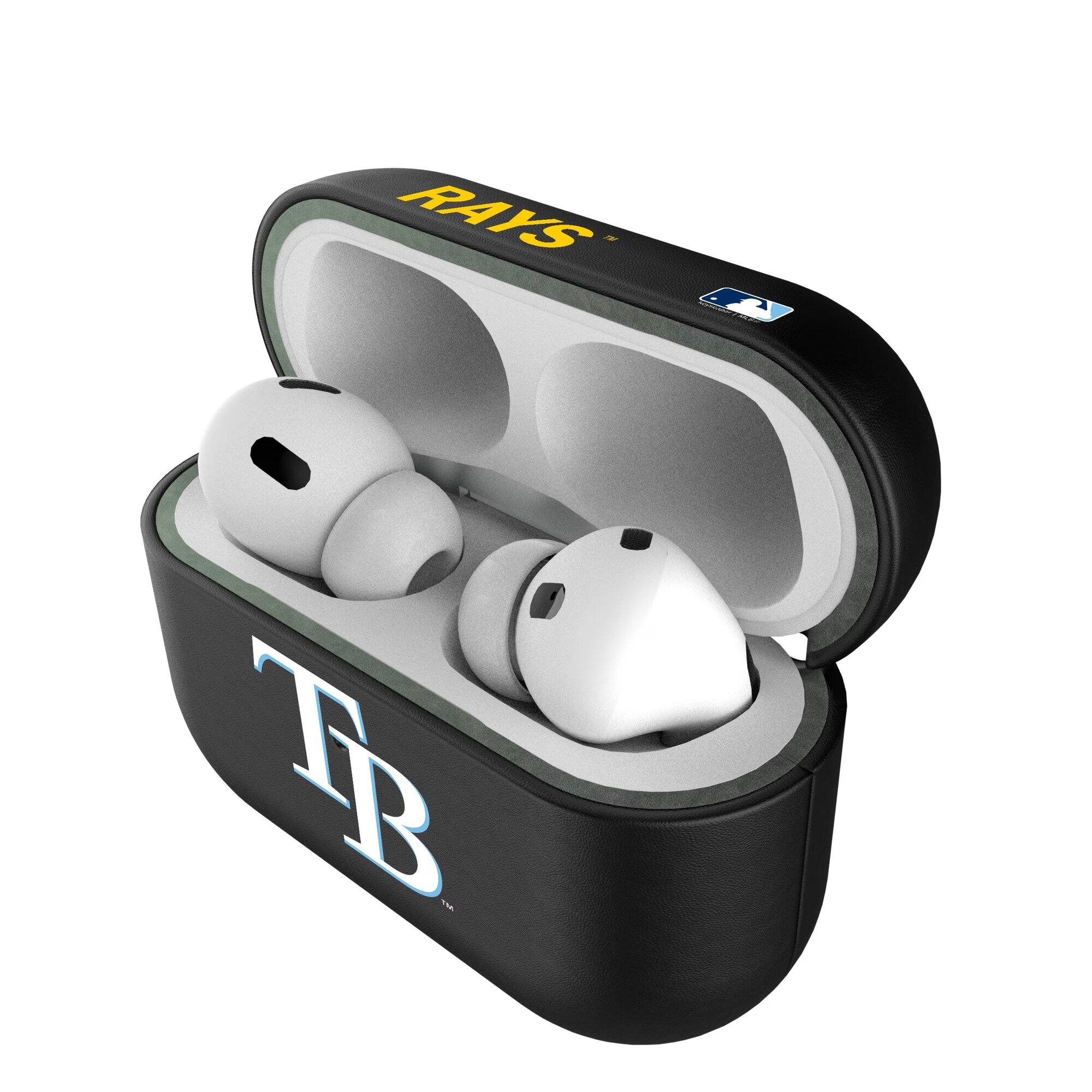 Alt View 3. Keyscaper - Tampa Bay Rays Tampa Bay Rays Insignia 1st Gen AirPods Pro Case Cover - No Size - Black.