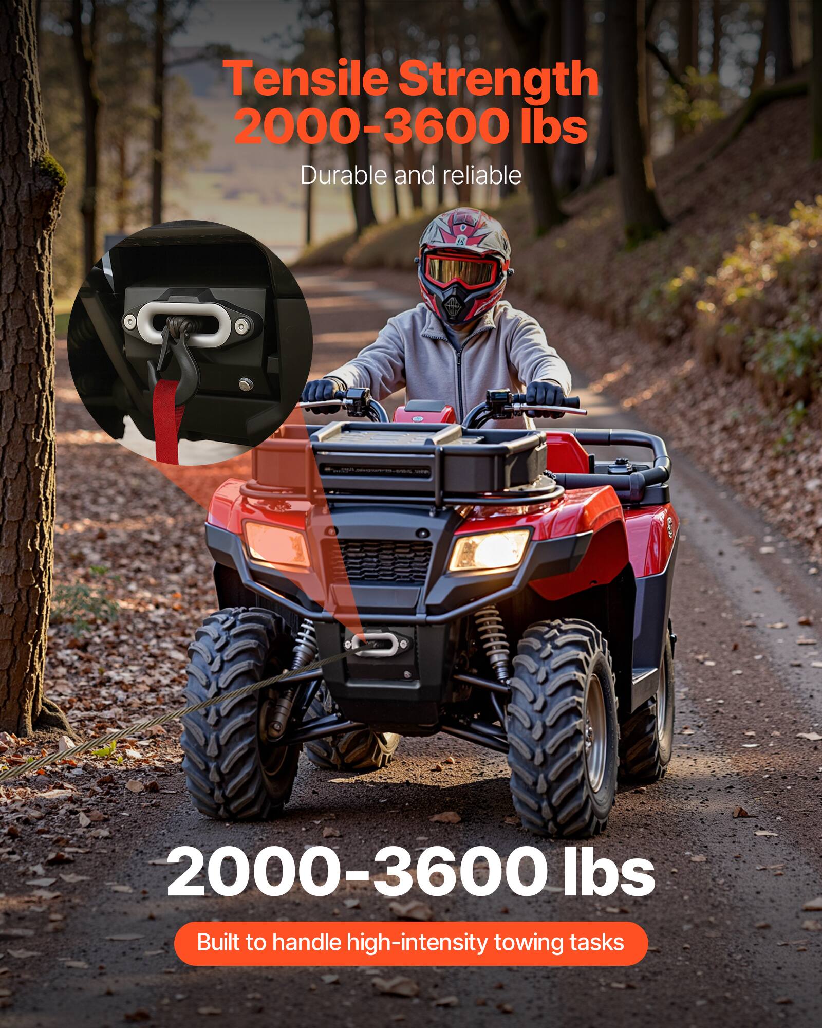 Tensile Strength 2000-3600 lbs  
Durable and reliable  
Built to handle high-intensity towing tasks